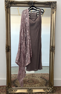 Grey and lilac kameez set - Size 8