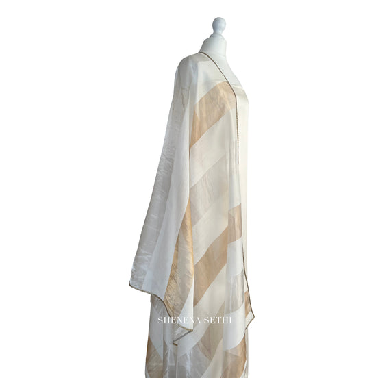 Chanderi tissue dupatta unstitched kameez set