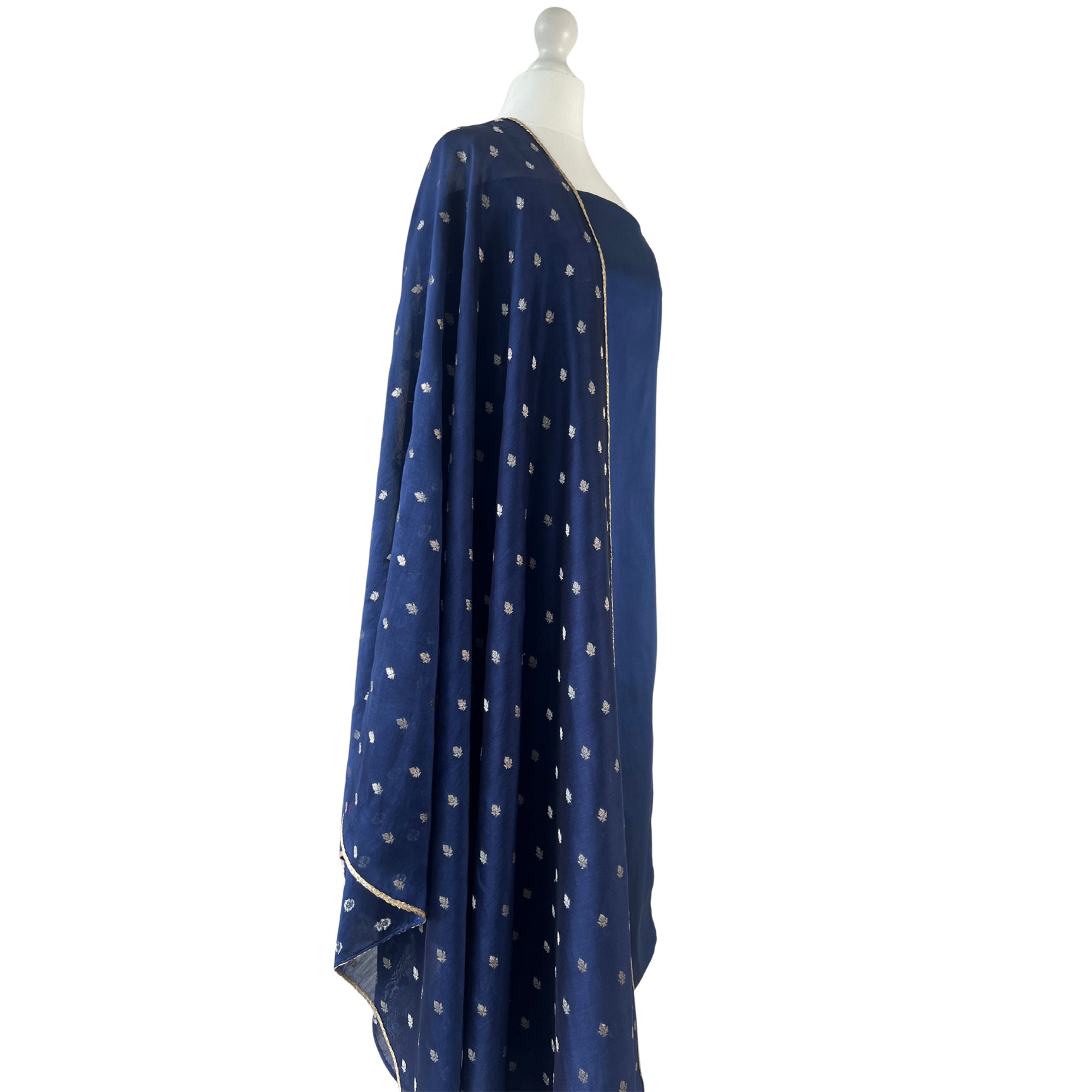 Print dupatta unstitched kameez set