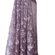 Unstitched fabric for kameez set. Loose silk kameez fabric, loose lycra pajami and readymade thread on organza dupatta. Keep unstitched or made-to-measure by Shenena Sethi 
