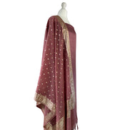 Brocade dupatta unstitched kameez set
