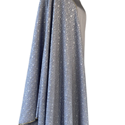 Unstitched fabric for kameez set. Loose silk kameez fabric, loose lycra pajami and readymade georgette thread and mirror dupatta. Keep unstitched or made-to-measure by Shenena Sethi 