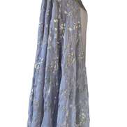 Unstitched fabric for kameez set. Loose silk kameez fabric, loose lycra pajami and readymade organza with sequin dupatta. Keep unstitched or made-to-measure by Shenena Sethi 
