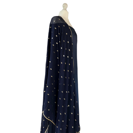 Sequin dupatta unstitched kameez set
