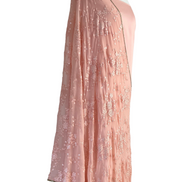 Unstitched fabric for kameez set. Loose kameez fabric, loose lycra pajami and readymade thread and sequin on georgette dupatta. Keep unstitched or made-to-measure by Shenena Sethi 