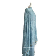 Thread and sequin georgette dupatta unstitched kameez set