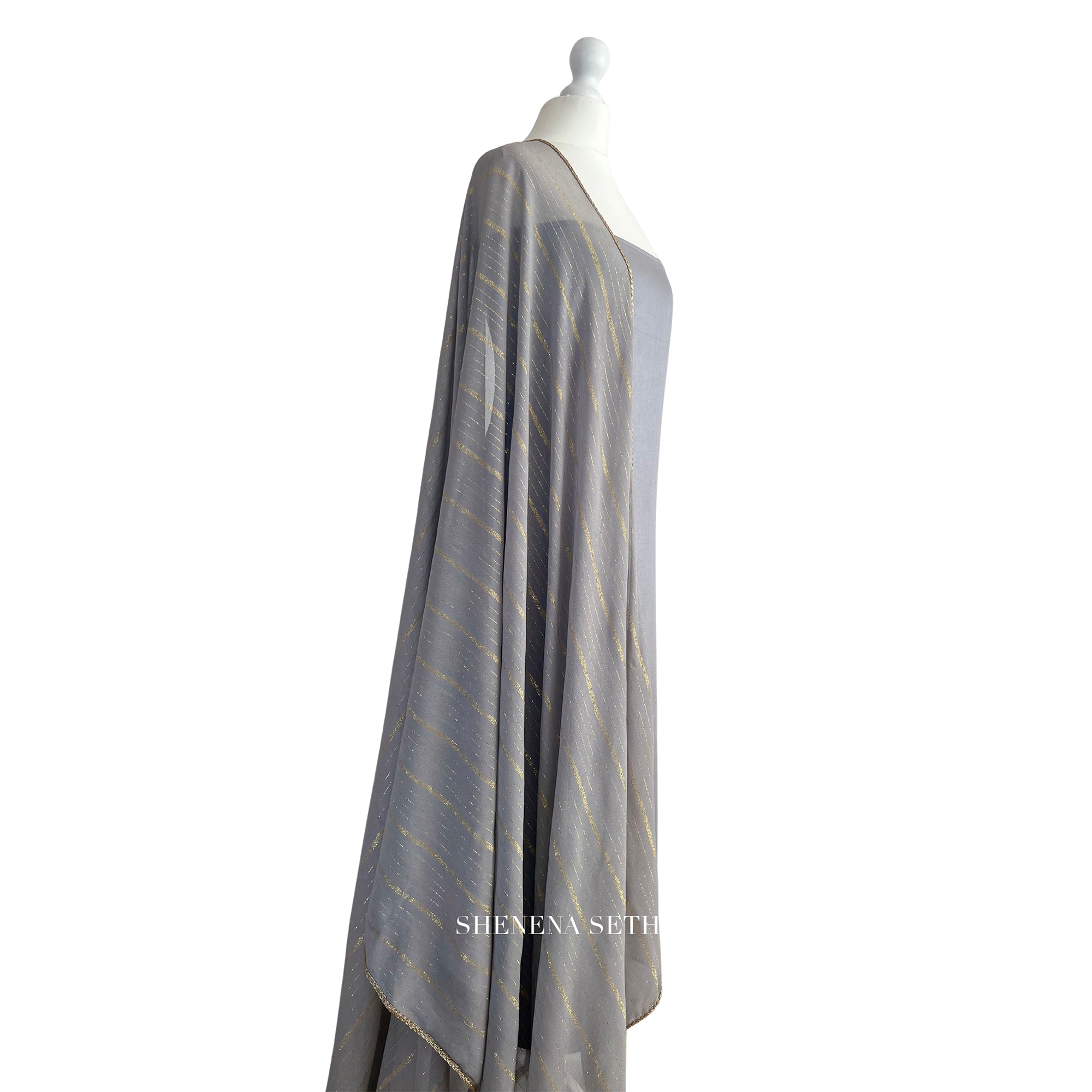 Georgette dupatta unstitched kameez set