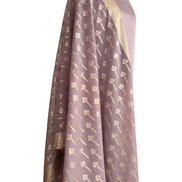 Unstitched fabric for kameez set. Loose kameez fabric, loose lycra pajami and readymade brocade dupatta. Keep unstitched or made-to-measure by Shenena Sethi 