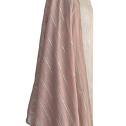 Unstitched fabric for kameez set. Loose  semi raw silk kameez fabric, loose lycra pajami and readymade cotton silk mukaish dupatta. Keep unstitched or made-to-measure by Shenena Sethi 
