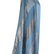 Unstitched fabric for kameez set. Loose kameez fabric, loose lycra pajami and readymade chanderi tissue organza block dupatta. Keep unstitched or made-to-measure by Shenena Sethi 