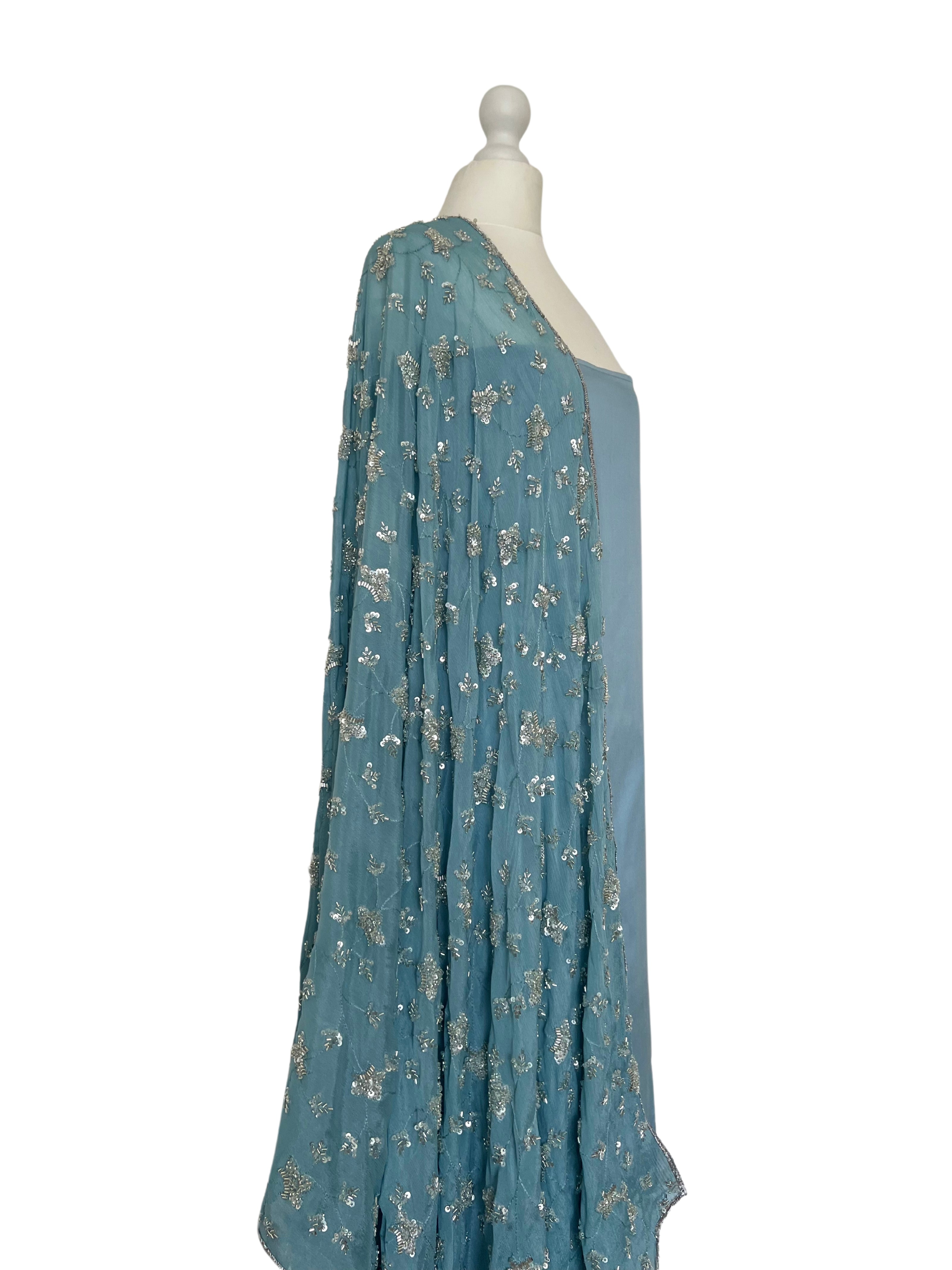 Hand embroidered dupatta unstitched kameez set