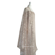 Organza sequin dupatta unstitched kameez set