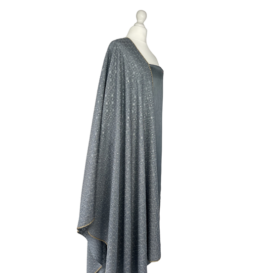 Chikan kari dupatta unstitched kameez set