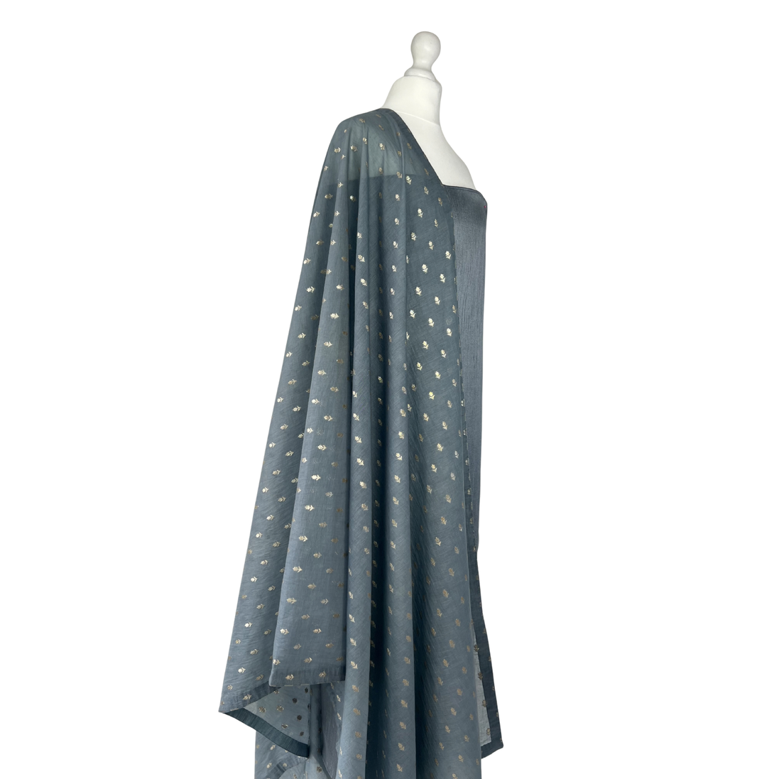 Print dupatta unstitched kameez set