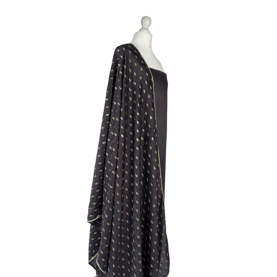 Sequin dupatta unstitched kameez set