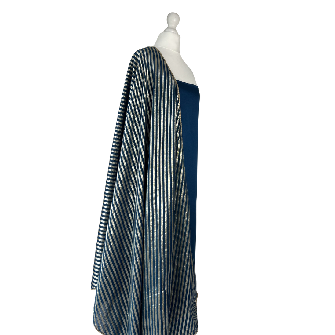 Brocade dupatta unstitched kameez set