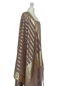 Brocade dupatta unstitched set