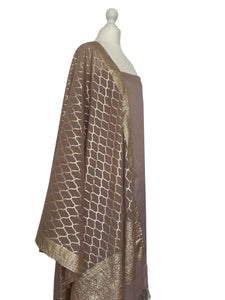 Brocade dupatta unstitched set