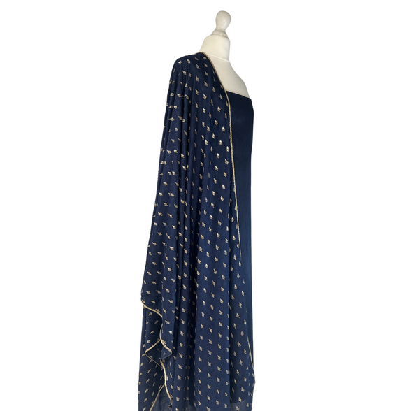 Sequin dupatta unstitched kameez set