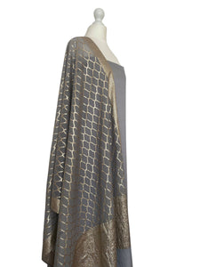 Brocade dupatta unstitched set