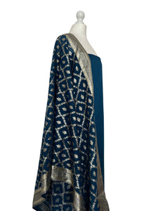 Brocade dupatta unstitched set