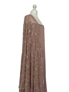 Hand embroidered georgette dupatta unstitched set