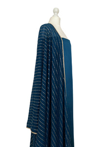 Georgette mukaish dupatta unstitched set