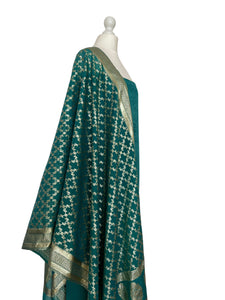 Brocade dupatta unstitched set