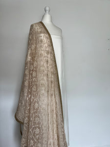Chikan kari style dupatta unstitched set