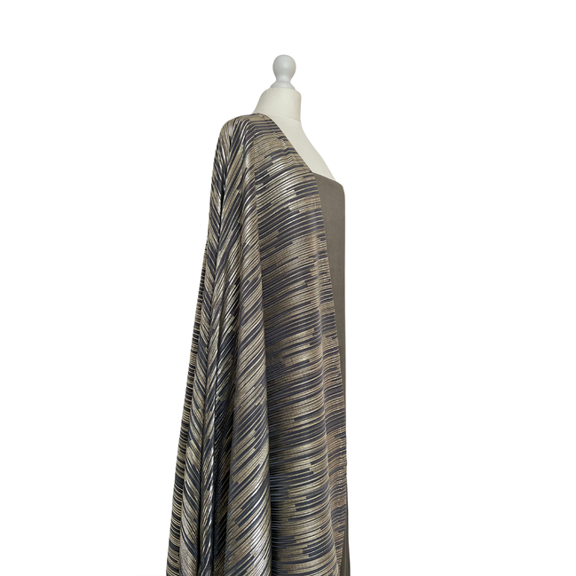 Foil dupatta unstitched kameez set