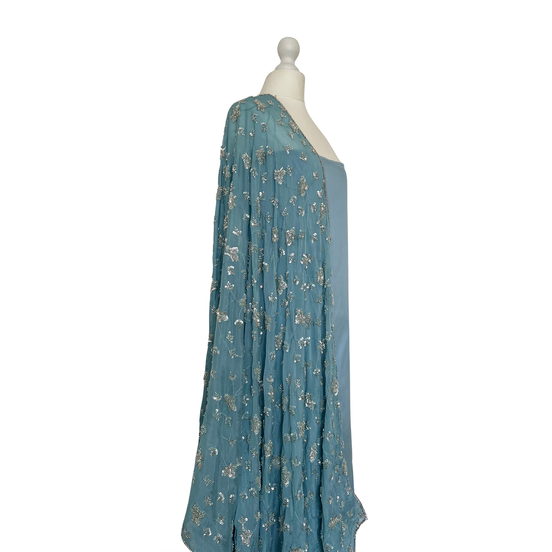 Hand embroidered dupatta unstitched kameez set