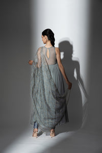Shenena Sethi hand embroidered georgette anarkali set 