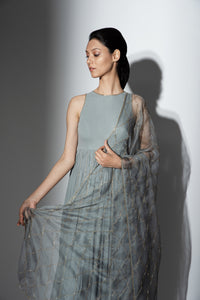 Shenena Sethi hand embroidered georgette anarkali set 